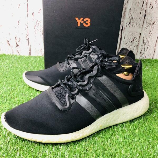 【美品】 Y-3 Yohji Run Black Silver 28.5