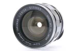 PENTAX S-M-C TAKUMAR 24mm F3.5 M42マウント ペンタックス MF一眼レフ用 広角単焦点レンズ