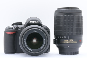 Nikon D3100 + 18-55mmF3.5-5.6+ 55-200mmF4-5.6 ニコン デジタル一眼 レンズ ジャンク