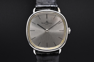 BAUME&MERCIER Ref：1718 ボーム&メルシェ シ 手巻き ルバーダイヤル メンズ ヴィンテージ 腕時計 ■20240