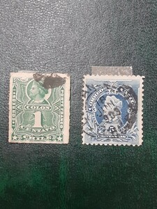  antique stamp Chile 1800 period after half ~1900 period the first head 2 kind each 1 sheets used .CHIC2060214