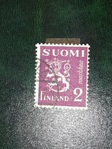 アンティーク切手 SUOMI フィンランド 1930年代 紋章切手 使用済み SF2060225_画像3
