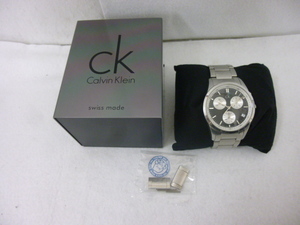 【MT17309】Calvin Klein カルバンクライン ck 腕時計 K22371 クロノグラフ メンズ 腕時計 ブラック 箱入り