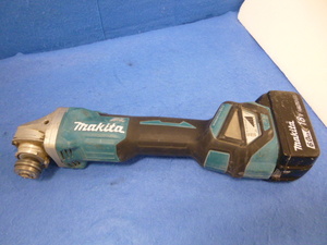 （T17697）マキタ・makita・GA412D・充電式ディスクグラインダ・18V・中古品 ジャンク品・本体・バッテリー