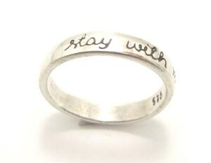  liquidation 70%off19 number stay with me( I together ..) character entering silver925 silver ring 231211