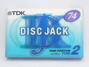 未使用カセットテープ　TDK DISC JACKⅡ 74　　DJ2-74F　ハイポジション