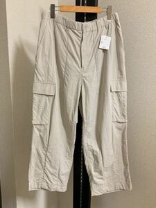  new goods unused beautiful goods outlet men's WEGO wide cargo pants L size beige 6 pocket strut wigo- standard standard 