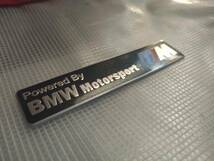【送料無料】BMW Motorsport M Performance エンブレムプレート　横12.1cm×縦2.8cm ② _画像2