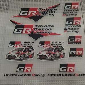送料無料 GR Racing ステッカー ver1 横12.5cm×縦12.3cm ① ガズーレーシングの画像2