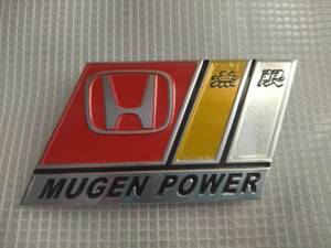 【送料無料】MUGEN POWER（無限パワー）エンブレムプレート 縦4.5cm×横9㎝　HONDA