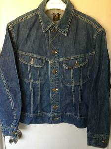 濃紺60'sリーLee101-J デニムジャケットSize44/検Levi's506xx507XX70505E101BZヴィンテージ91j蜂の巣ラングラー11MJZカバーオール