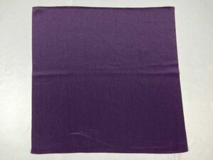 V three work V free shipping crepe-de-chine small furoshiki fukusa made in Japan purple ③