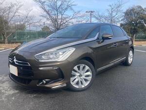 １万円スタート/予備検査付/シトロエン/DS5/シック/ワンオーナー/クラブレザー/パノラマルーフ/シートヒーター/前後ソナー/ETC/純正17AW