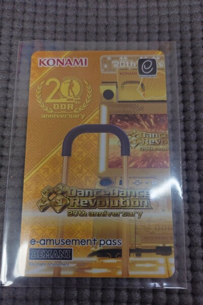 Dance Dance Revolution 20th Anniversary e-amusement pass 新品未使用 アミューズメントic