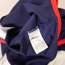 4545 エレッセ/ellesse レディース水着ロゴ入りワンピース水着 Oサイズ ネイビー系 匿名配送_画像5