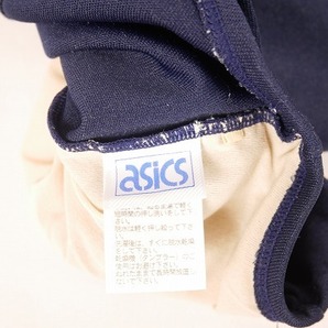 4566 アシックス/asics レディース水着シンプルデザインワンピース水着 Mサイズ ネイビー系 匿名配送の画像3