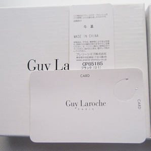 ギラロッシュ Guy Laroche◆二つ折り財布 牛革 黒 箱付き 【定価8,500円・新品】の画像3