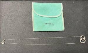 ・【中古】TIFFANY&Co. T&CO ティファニー 1837 インターロッキング サークル ペンダント ネックレス 925 袋有