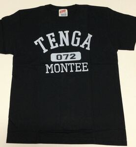 【montee×TENGA】カレッジＴシャツ（黒×白）Mサイズ◇長期保管・デッドストック・未着用品◆長澤まさみ◎テンガ◆深水元基