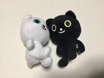 ヤマト運輸・クロネコヤマト　ぬいぐるみ◎クロネコ＆シロネコ2点セット◎長期保管・デッドストック・未使用品・非売品_画像2