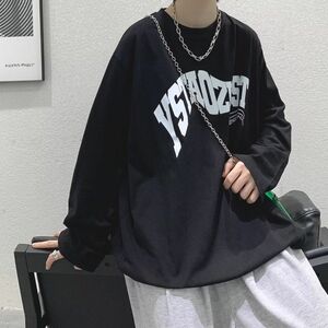 長袖 Tシャツ メンズ トレーナー スウェット トップス 大人気 シンプル XL