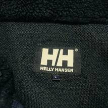 【アウトドアの名作】 HELLY HANSEN ヘリーハンセン ファイバーパイルジャケット ボア フリース ブルゾン 紺 L ネイビー ワンポイントロゴ_画像7