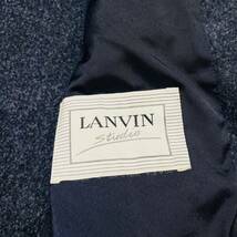 【美品】 LANVIN ランバン カシミヤ混 テーラードジャケット 2B Lサイズ相当 美品 紺 スーツ ジャケット ウール ネイビー_画像8