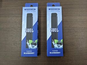 電子VAPE 2本セット SUEL ブルーベリー ニコチン0 タール0 使い捨て 電子タバコ