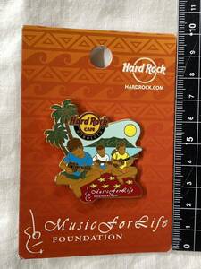 ハードロックカフェ ホノルル ピンバッジ Music For Life Foundation Hard Rock CAFE ピン ピンズ Honolulu