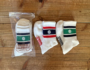 Standard California スタンダード カリフォルニア ソックス Socks グリーン レッド ネイビー Green Red Navy セット