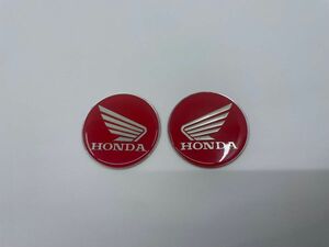 HONDA ホンダ ウィング エンブレム 左右 2枚セット 赤