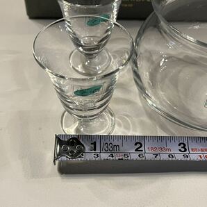 ☆未使用保管品☆HOYA CRYSTAL ホヤクリスタル 冷酒セット 酒器 徳利 グラス セットの画像6