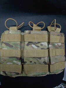 TAG TacticalAssaultGear タクティカルアサルトギア　マルチカム　トリプルポーチ　中古　米軍　AR M4 ARMY USMC SEALs SOG