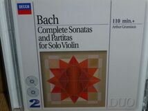 A・グリュミオー バッハ 無伴奏パルティータ&ソナタ全曲 DECCA輸入盤2枚組(1993年版)_画像1