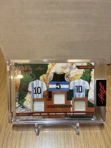 2023 Leaf Art of Sport trading card features an exclusive jersey relic Lionel Messi, Maradona, and Ginobili. /35 SSP!!!