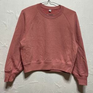 UNIQLO Uniqlo long sleeve sweatshirt sweat pink XS small size .... old clothes SWEAT.... color .. equipped 