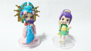 ONE PIECE★ワンピース ワンピの実 ワノ国【第五海戦 小紫＆第七海戦 お玉】2種セット 展示品 ミニフィギュア カプセル無し