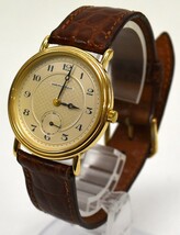 WT01 【ジャンク品】 HAMILTON ハミルトン 6210 スモセコ 純正レザーベルト クォーツ メンズ 腕時計 ラウンド_画像1