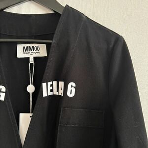 新品タグ付 エムエムシックス メゾン マルジェラ MM6 MAISON MARGIELA ショップコート ワンピース コートラップコート ガウンコート 40 黒