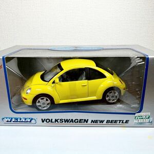 VOLKSWAGEN NEW BEETLE　ウェリー 1/24ミニカー　フォルクスワーゲン・ニュー・ビートル