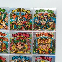 sA148o [当時物] ロッテ 旧 ビックリマン チョコ版 26弾 ヘッド まとめ 計12枚 ジャーニ・ヤマト マーチ・牛若 他_画像4