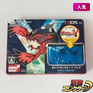 gH270a [箱説有] ニンテンドー3DSLL ポケモンY ゼルネアス・イベルタル ブルー 本体 / NINTENDO 3DS LL | ゲーム X