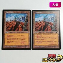 sB309o [人気] MTG 不毛の大地 Wasteland テンペスト TMP 日本語版 英語版 計2枚_画像1