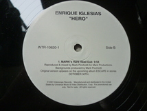 Enrique Iglesias / Hero 12X2+1 レア 3枚セット アップリフト LATIN VOCAL Original Mix / MARK! / Minge Binge / Thunderpuss_画像4