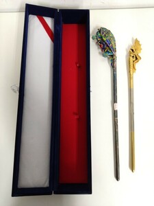  Korea hair ornament tradition box attaching accessory hair accessory ornamental hairpin (J)