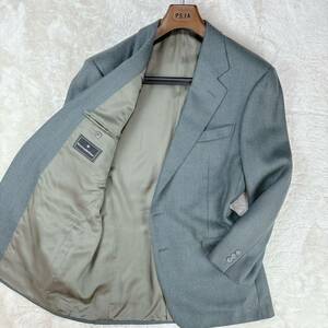 1円 XL 未使用級 Ermenegildo Zegna エルメネジルドゼニア【珠玉の色合い】テーラードジャケット ブレザー ウール 大きいサイズ メンズ 50