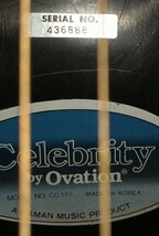 【稀少】Ovation celebrity CC-157 GOLD エレアコです♪_画像8