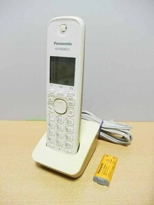 即決 送料込 Panasonic コードレス電話子機 増設子機 KX-FKD403-C 通電通話確認 中古経年品 現状渡し