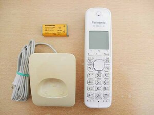 即決 送料込 Panasonic コードレス電話子機 KX-FKD401-W 通電動作確認 中古経年品 現状渡し