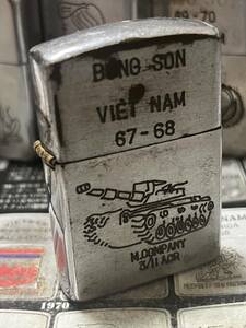 1967 year made Vietnam Zippo -[ tank ]BONG SON Vintage military that time thing 